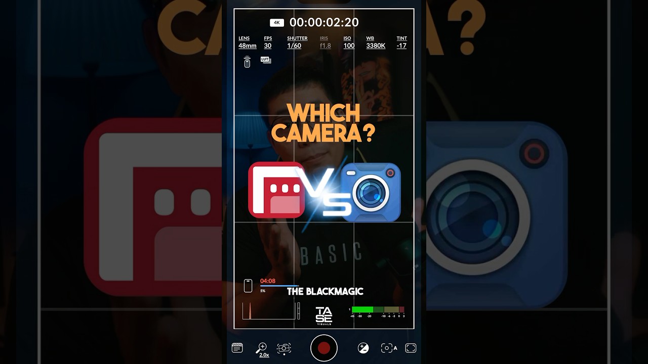Filmic Pro kontra aplikacja Blackmagic Camera