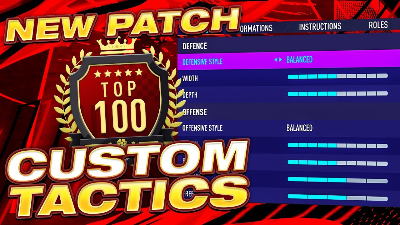 *NEW PATCH* BEST TOP 100 FIFA 21 CUSTOM TACTICS - FIFA 21 ULTIMATE TEAM CUSTOM TACTICS + FORMATIONS