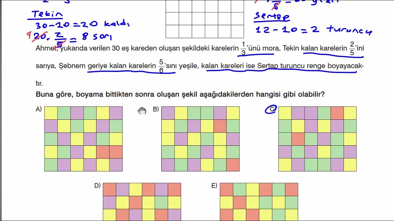 TALES 7. SINIF ÖRNEK SORULARIN ÇÖZÜMÜ