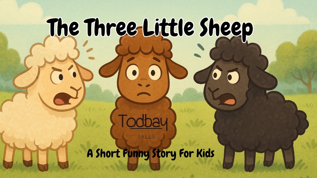 The Three Little Sheep | Short Moral Story for Kids | Fun Animal Story With a Beautiful Lesson