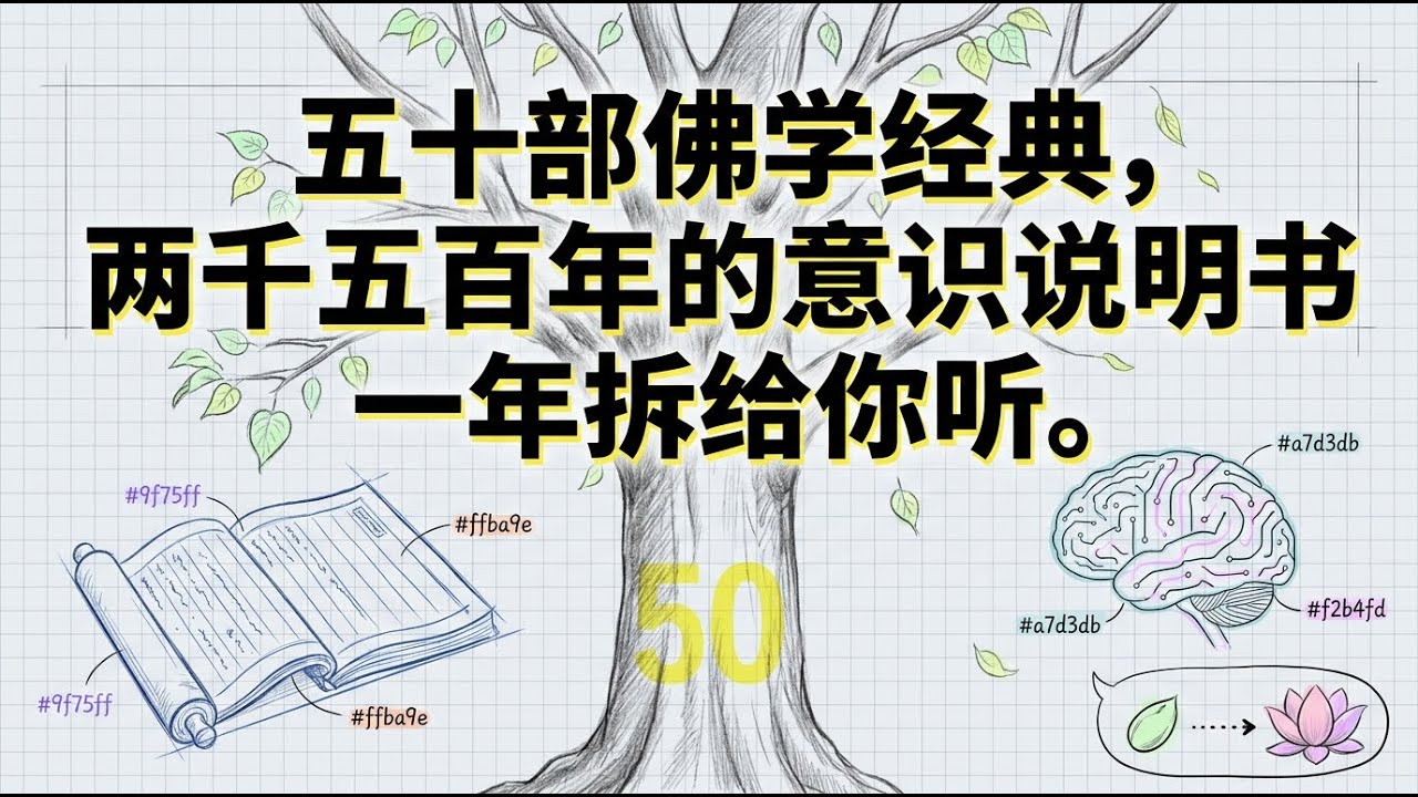 五十部佛学经典 | 两千五百年的意识说明书 | 王利杰带你一年拆透