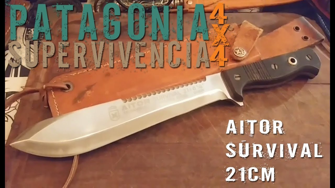 EL MEJOR CUCHILLO DE SUPERVIVENCIA Aitor Survival 21cm !!!La Bestia!!!