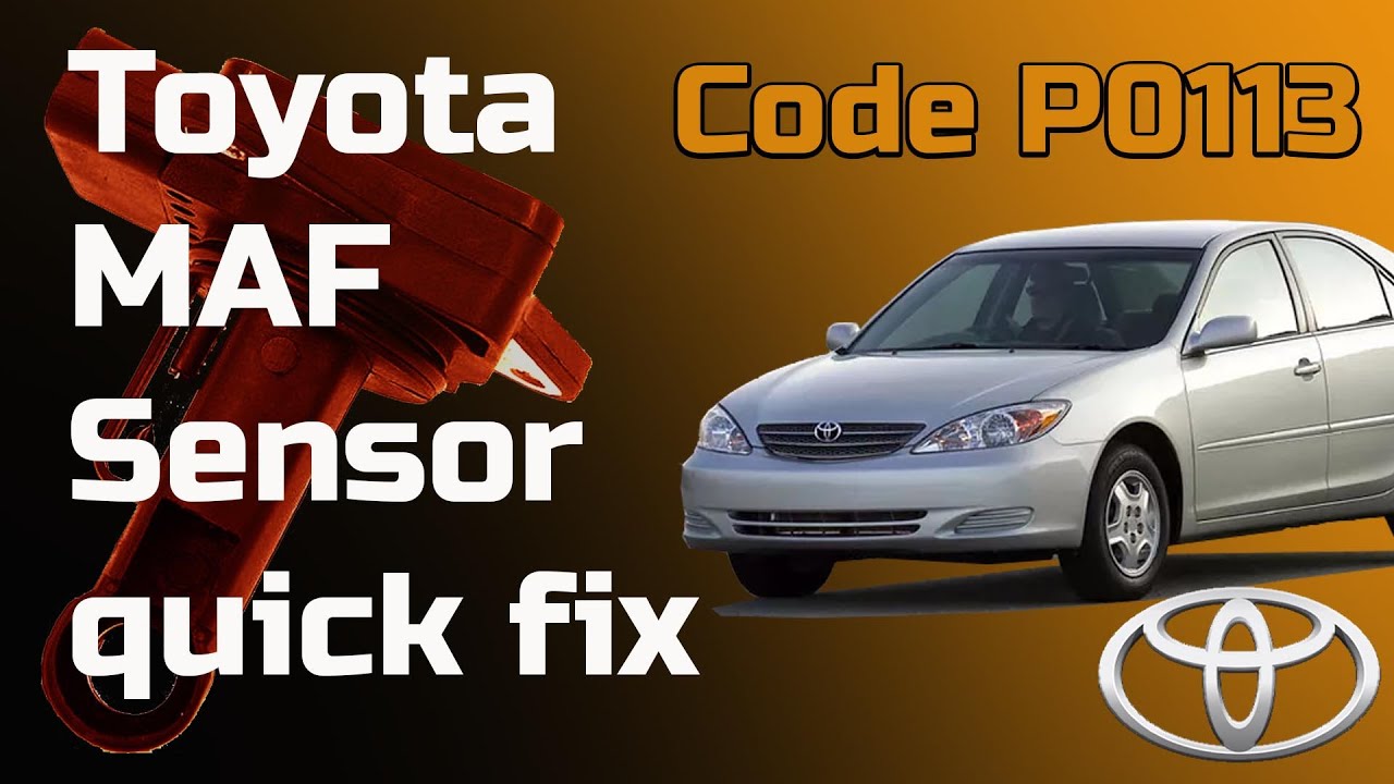 DIY / How to: Toyota MAF sensor quick fix - Code P0113 - 2004 Camry 2.4 - 2AZ-FE - Bildilla
