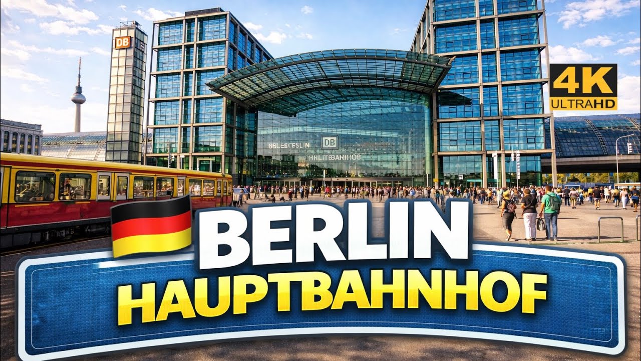 Berlin Hauptbahnhof 🇩🇪Germany Self-Guided Walking Tour |4k|
