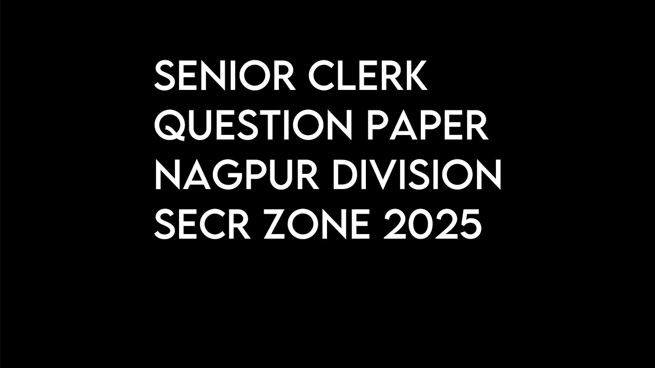 SR CLERK RAILWAY DEPARTMENTAL LDCE EXAMINATION 2025 FULL QUESTION PAPER SOLUTION BY @br.classes
