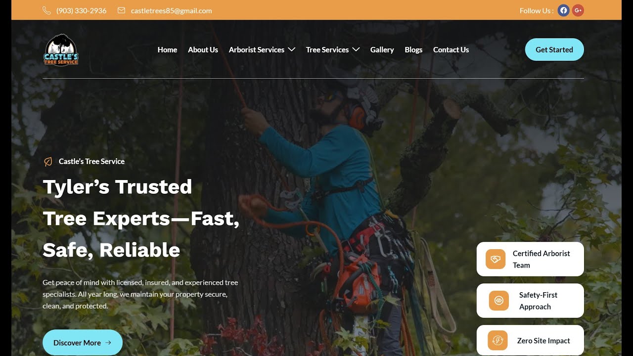 Castle Tree Service Website Audit Screencast