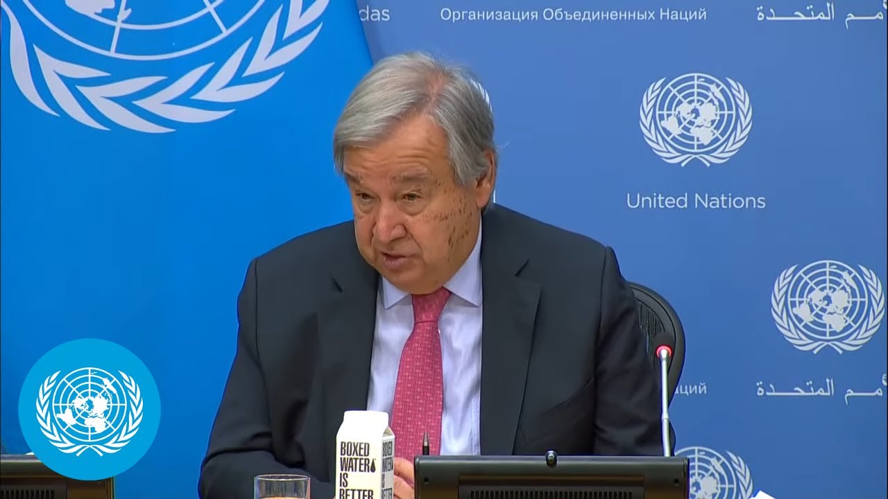 UN Chief Press Conference on the upcoming 77th General Debate | United Nations
