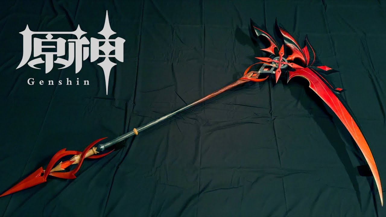 【原神】実寸大でアルレッキーノの鎌を制作。
