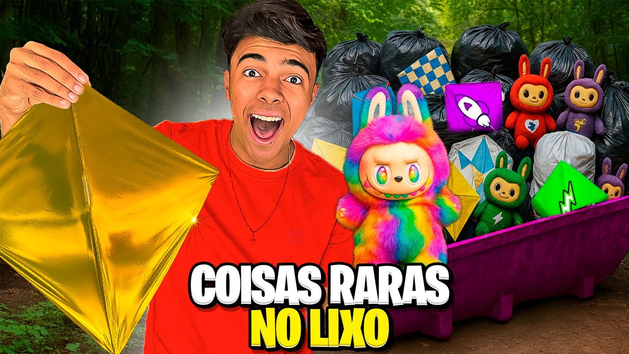 ENCONTRAMOS PIPA E LABUBU RARO NOS LIXOS! *assista até o final
