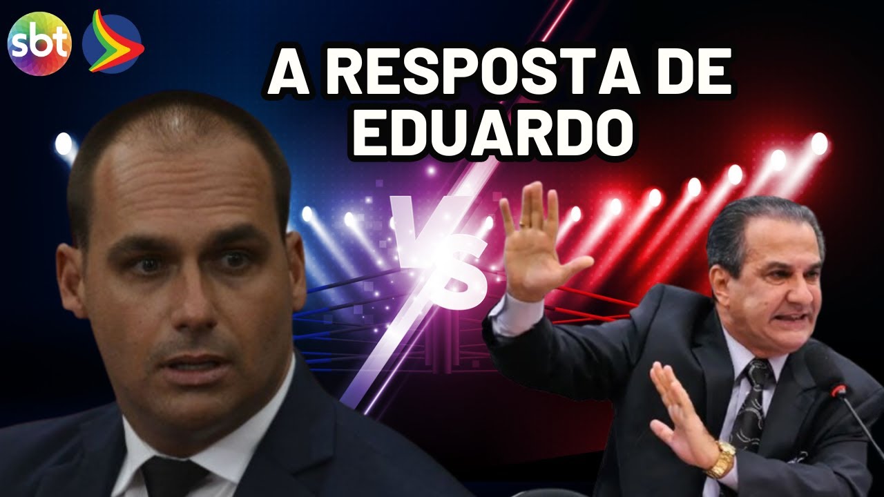 EDUARDO BOLSONARO reage após ser chamado de 'babaca' por SILAS MALAFAIA