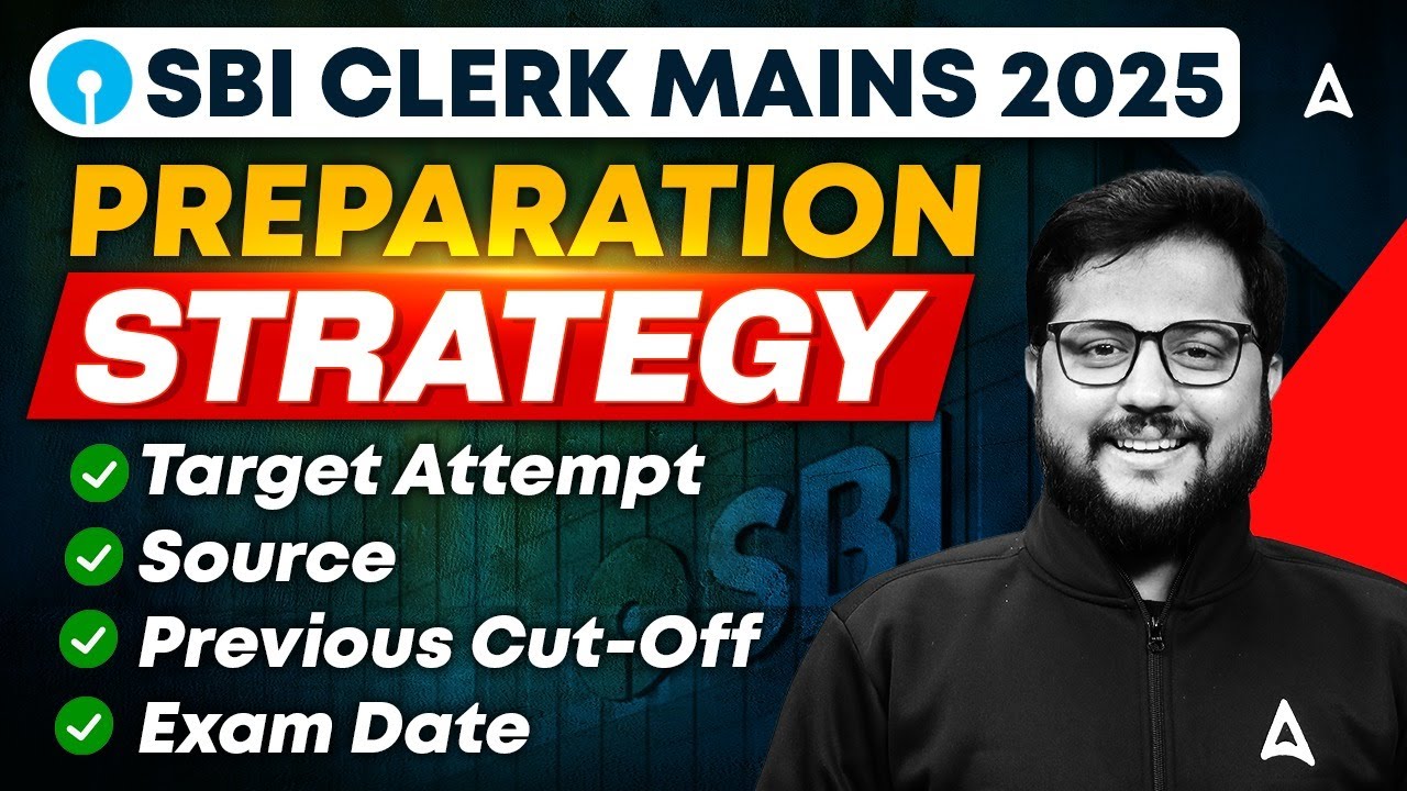 SBI Clerk Mains Strategy 2025 | SBI Clerk Mains Preparation 2025 | By Shubham Srivastava