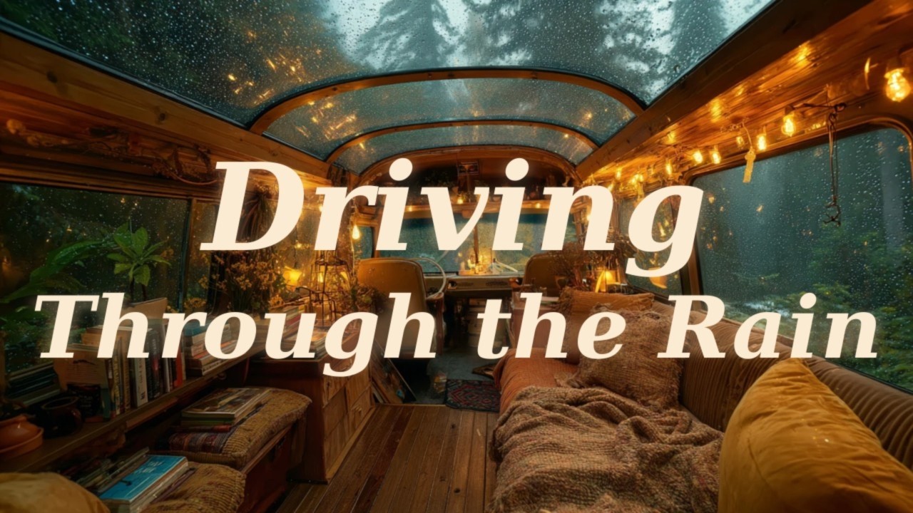 Driving Through the Rain 🌧 Cozy Camper Van Ambience (10 Hours)