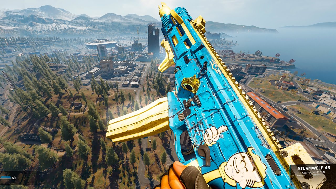 WARZONE SOLO WITH STURMWOLF 45 NEW GUN GAMEPLAY(NO COMMENTARY)