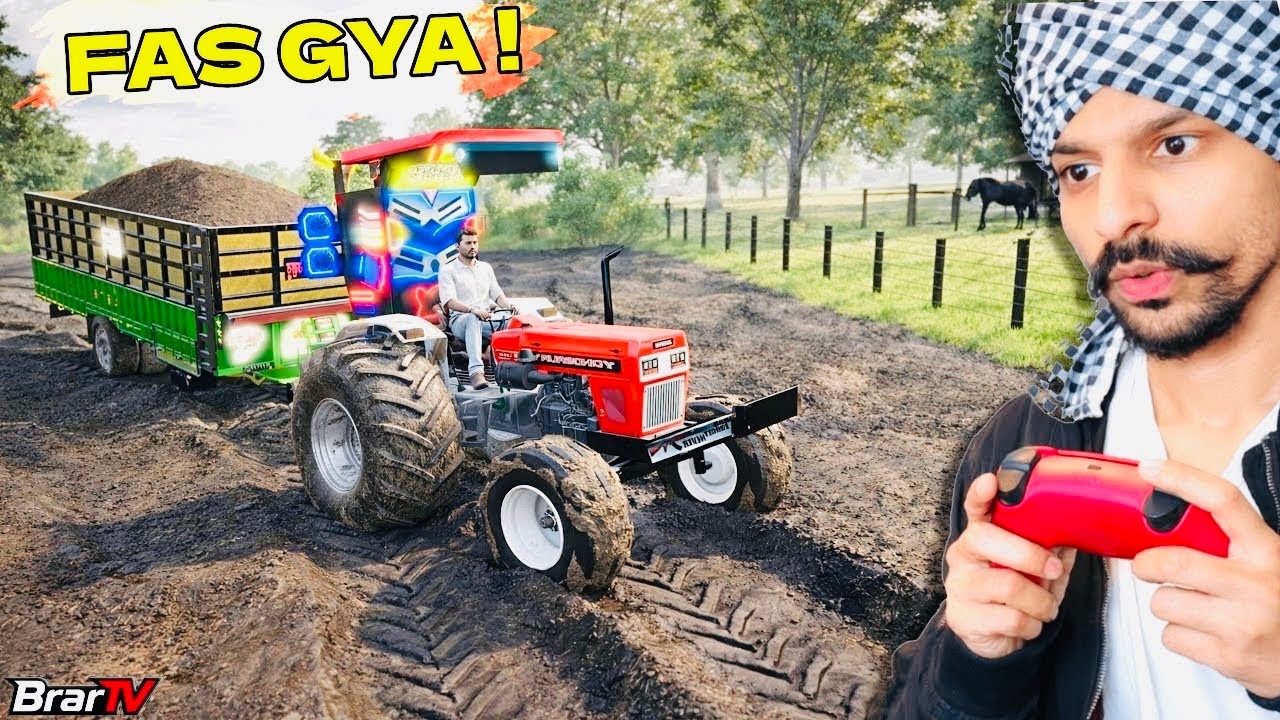 28-футовый Тралла против ДИНОЗАВРА Фас гья яар 🐲 INDIAN FARMING x BrarTV