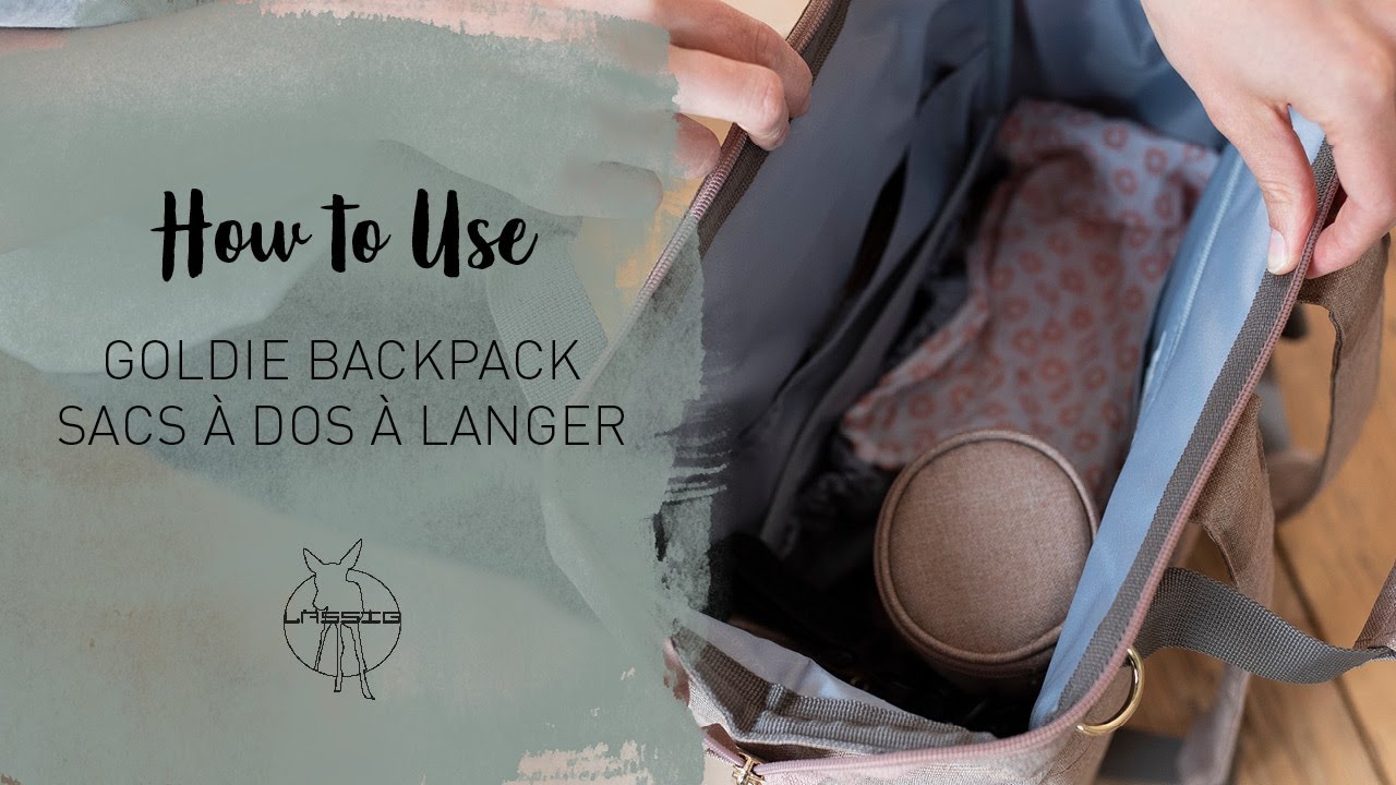 Sac à dos à langer | Goldie Backpack | How to Use | LÄSSIG