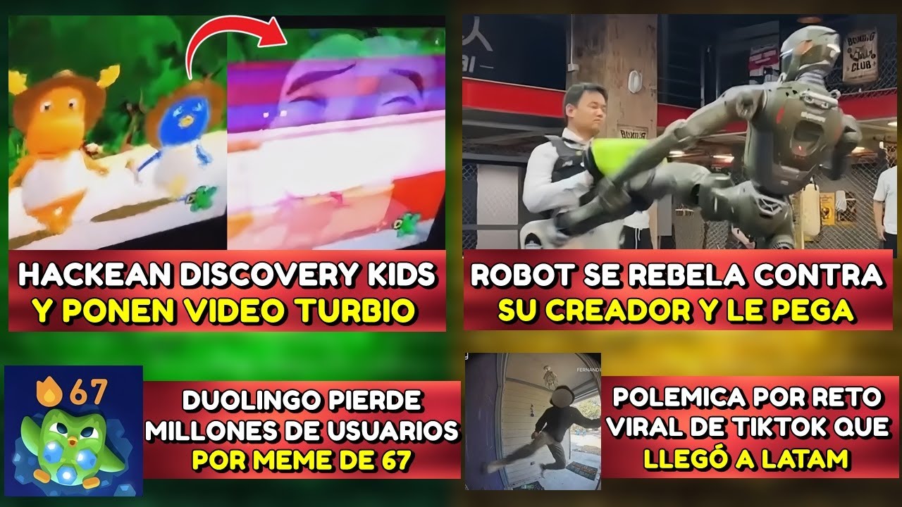 HACKEAN DISCOVERY KIDS Y PONEN VIDEO TURBIO | ROBOT SE REBELA Y GOLPEA A SU CREADOR | DUOLINGO 67