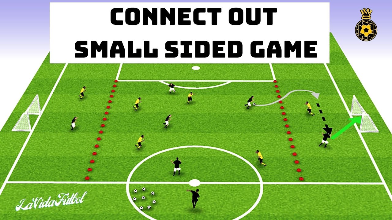 Small Sided Game #3 | Connect Out | Fun Soccer Games