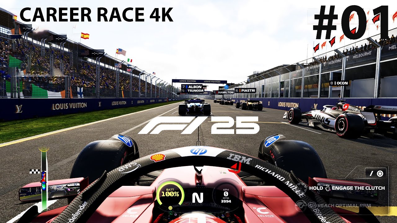 F1 25 Australian Grand Prix RACE | Albert Park Circuit Full Gameplay Realistic | Career Race 4K