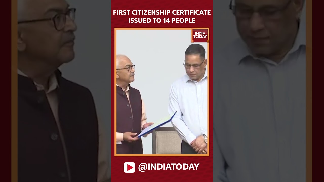 First Citizenship Certificates Handed Out To 14 People Under CAA | India Today