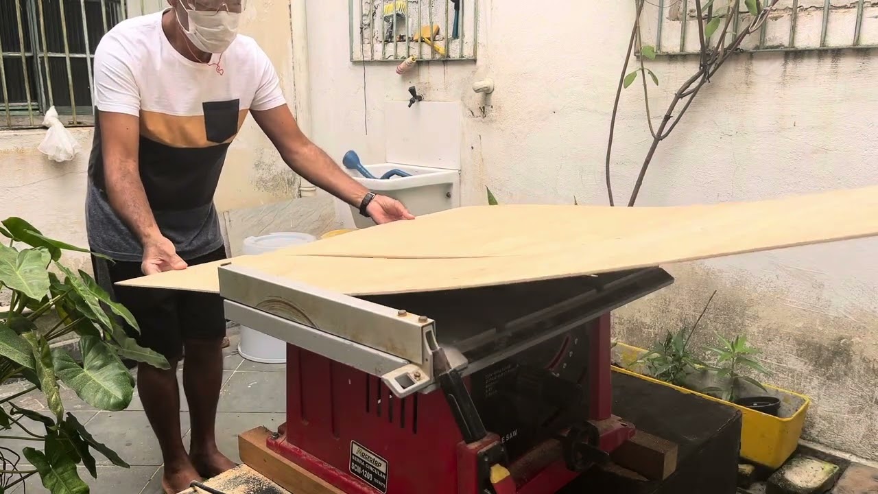 Construindo tambor alfaia