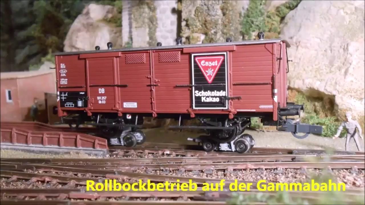 Rollbockbetrieb auf der Gammabahn