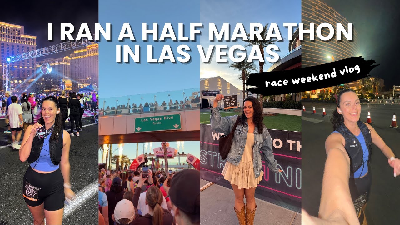 LAS VEGAS HALF MARATHON : full race weekend, pre race anxiety & mile by mile updates