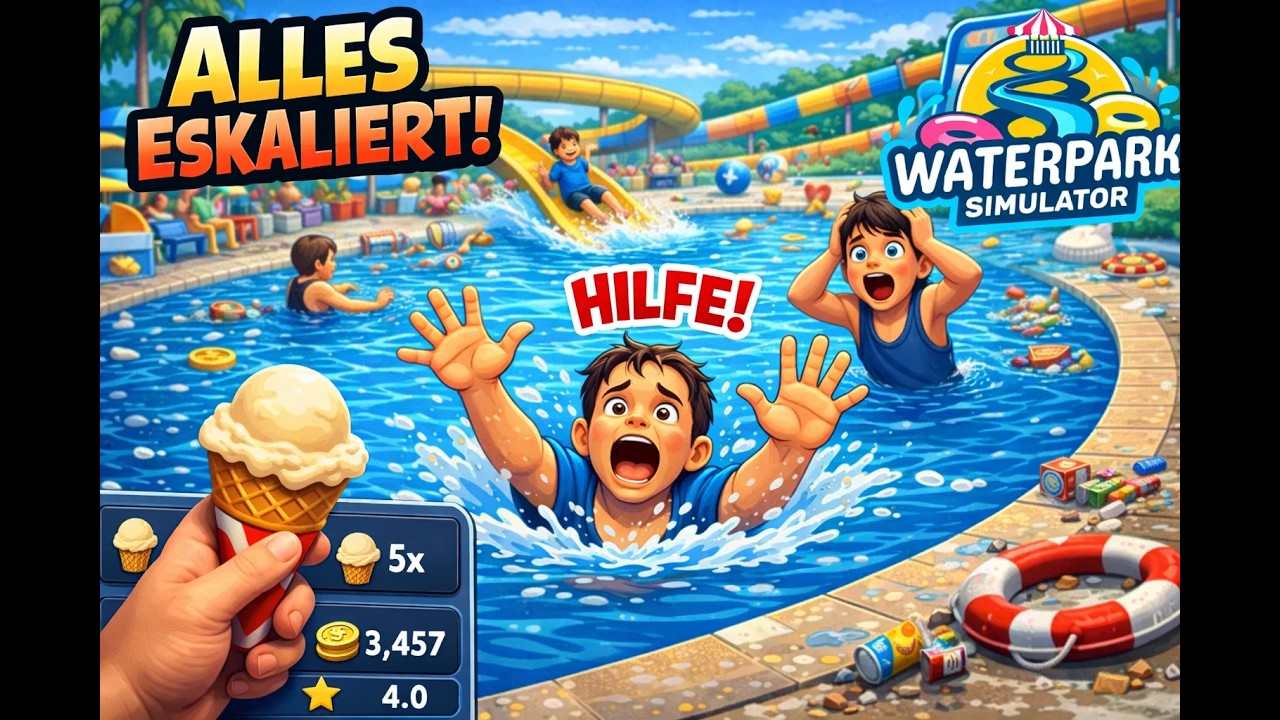4.5 Sterne Park Chaos 💦 #21 • Waterpark Simulator [UNCUT]