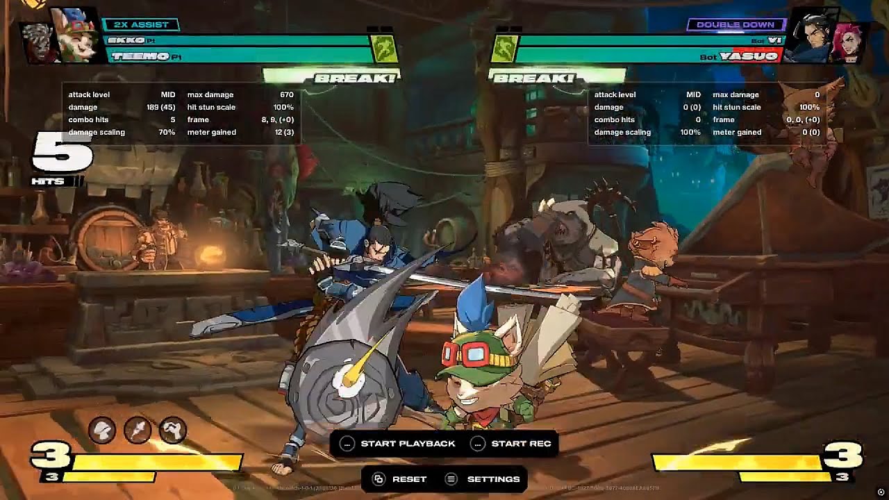 2XKO :Teemo 5 mushroom combo no assist no super