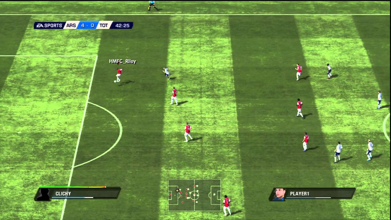 Fifa 11 Gameplay HD - Arsenal 7 - Tottenham Hotspurs 0