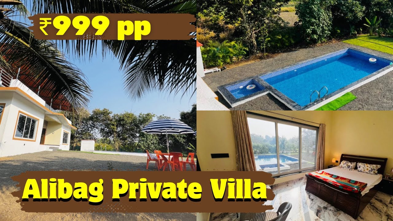 Alibag Private Villa @ ₹999 PP 💥 | Near Kihim Beach 🏖️ Big Pool 🏊Family & Groups | Dial Alibag DA949