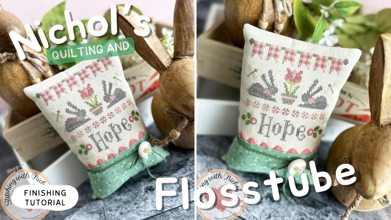 Flosstube Extra | Ric Rac Trim and Poly Pellets Pillow Finish