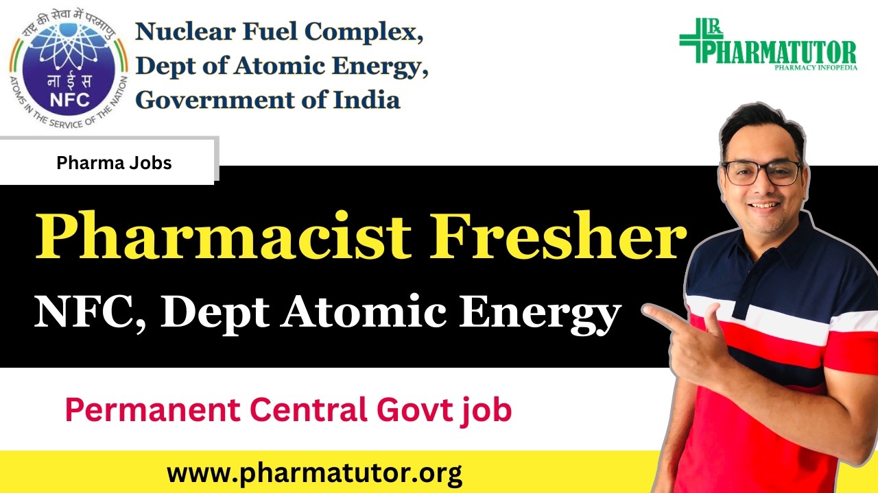 Central Govt Pharmacist Job at NFC - Freshers | Full Details