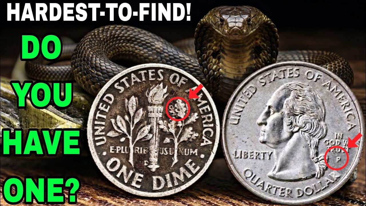 The Government Can't Replace These! 8 Valuable Roosevelt Dimes & State Quarter Coins Worth Millions!