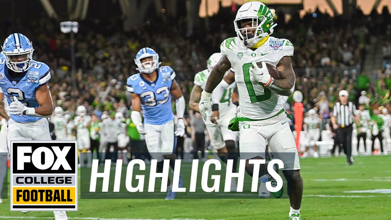 No. 15 Oregon Ducks vs. North Carolina Tar Heels Highlights | Holiday Bowl