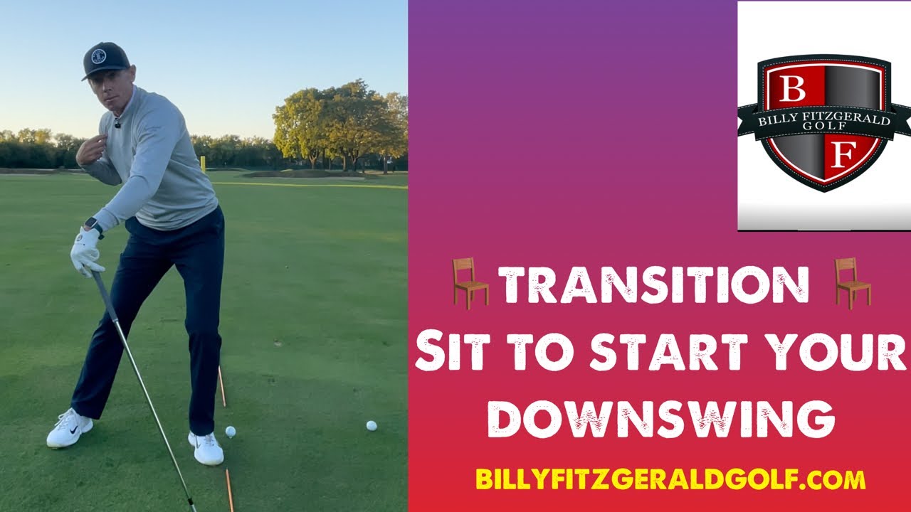 Transition: Sit to start your downswing