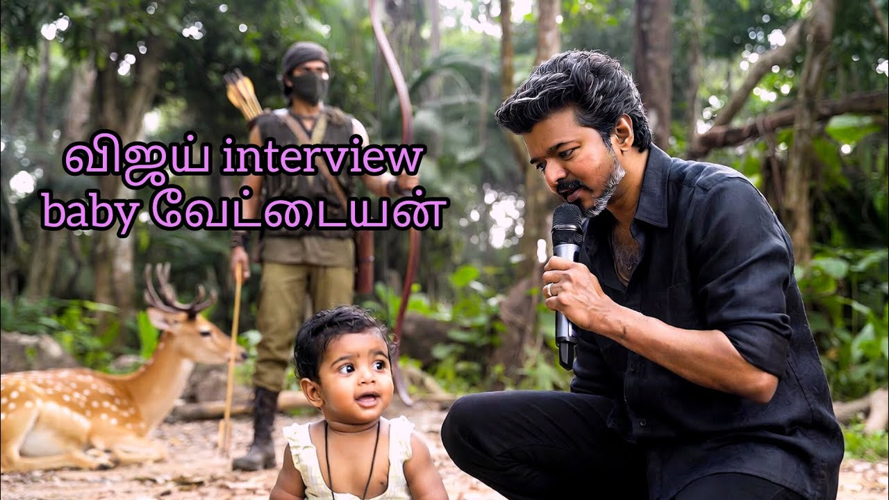விஜய் interview baby வேட்டையன் in jungle against deer hunting #trending #manickamviews #babytalk