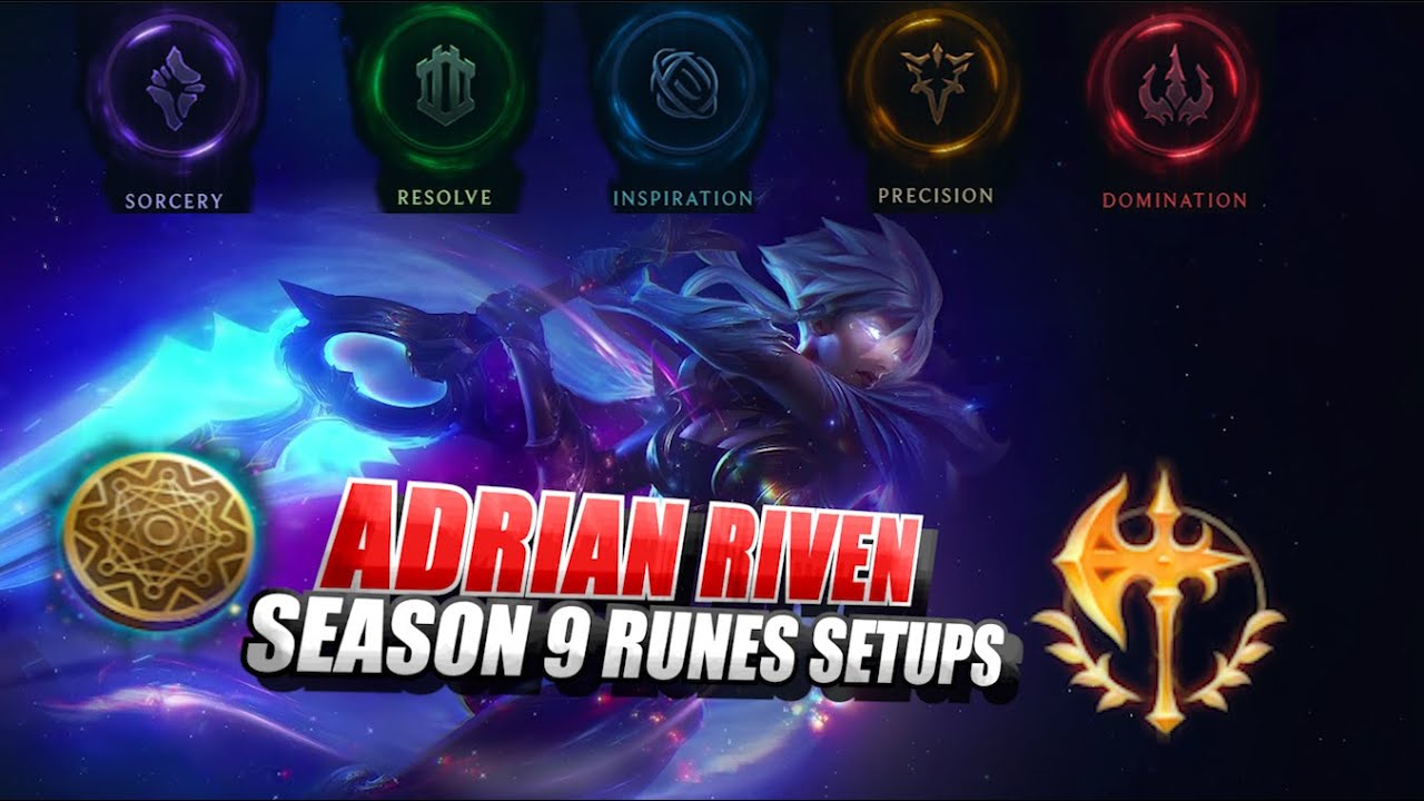Adrian Riven Runes guide Preseason/Season 9