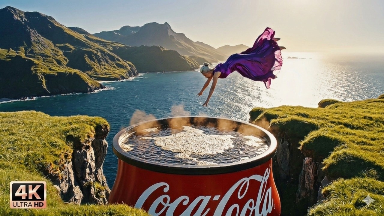 Diving Into a Giant Coke Can! Oddly Satisfying ASMR in 4K”