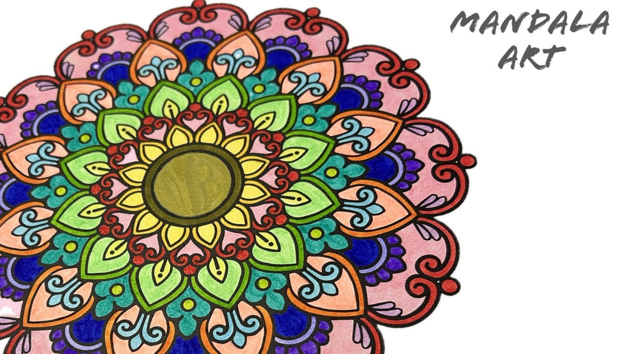Mandala Coloring with Raag Classical Music #MandalaArt #RaagMusic #ColoringJourney @Colouringjoy