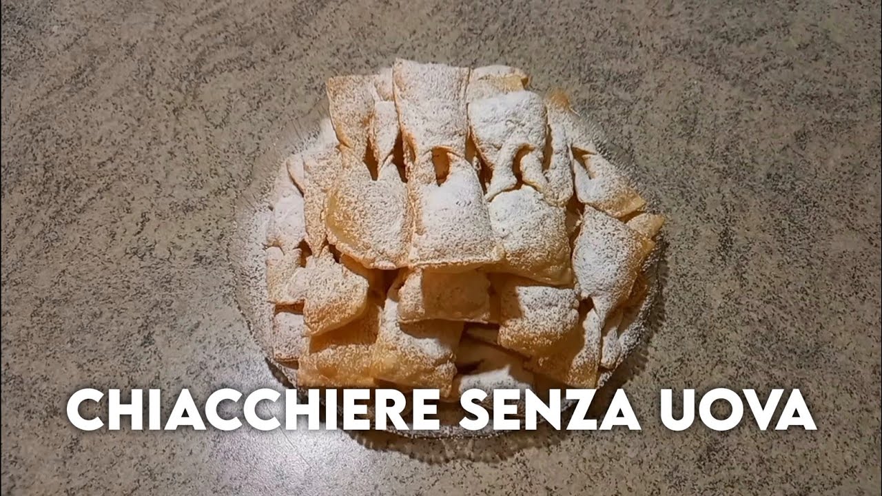 chiacchiere senza uova senza burro e piene di bolle