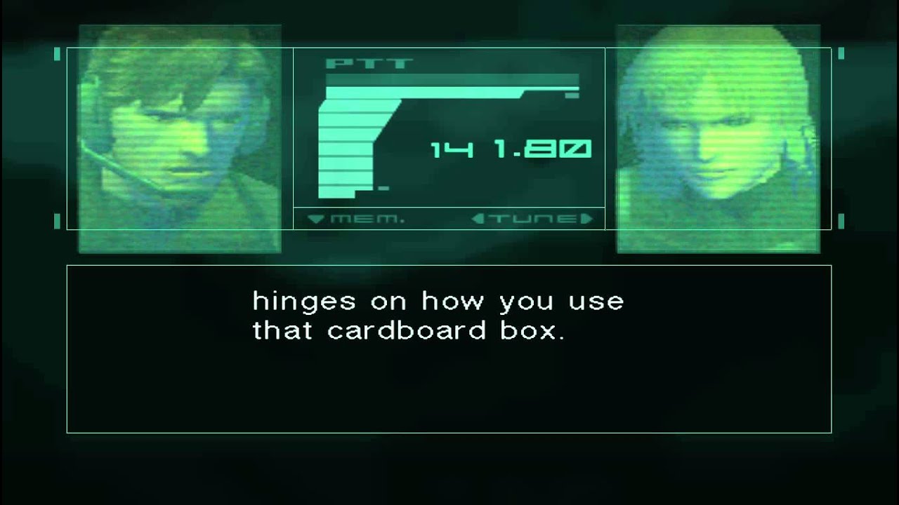 mgs2 Cardboard Box Codex