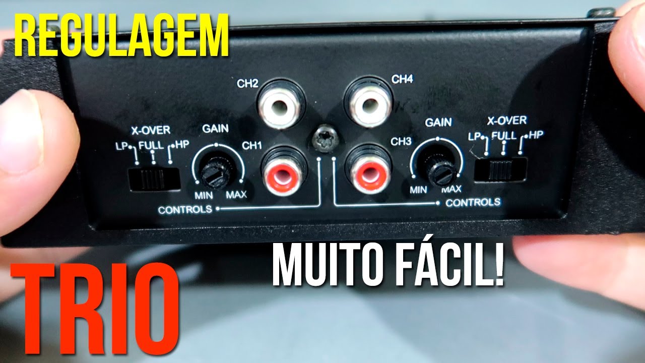 Como regular um amplificador p/ Caixa Trio