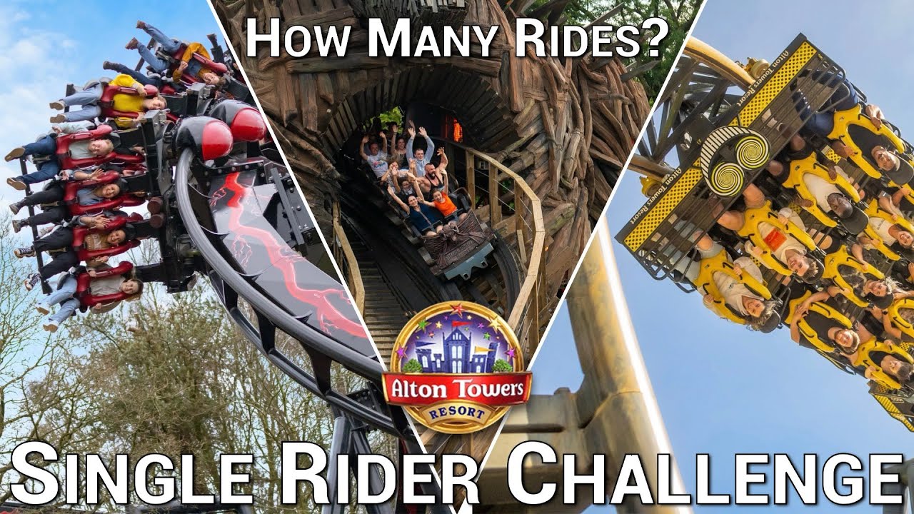 ALTON TOWERS Single Rider Challenge – How Many Rides in 1 Day?