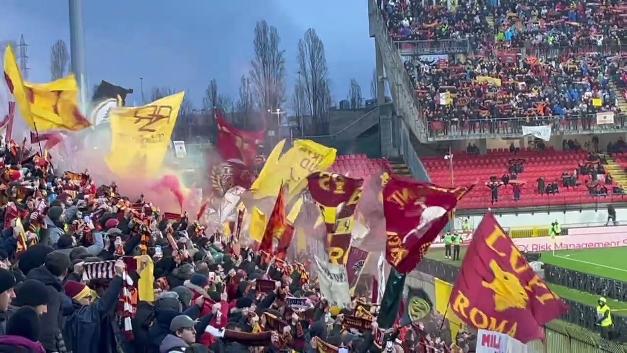 2/3/24 Monza - AS Roma 1-4 ... CANTARE L'INNO IN TRASFERTA E SENTIRSI SOLO NOI NON HA PREZZO