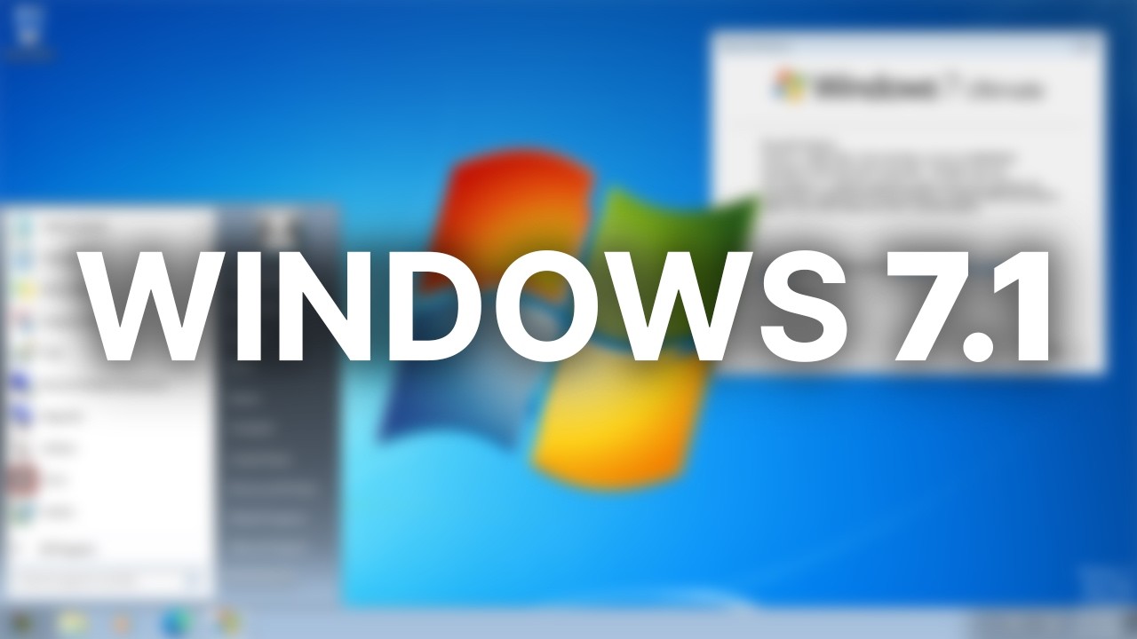 Компания Microsoft НИКОГДА не выпускала эту версию Windows 7… (Windows 7.1)