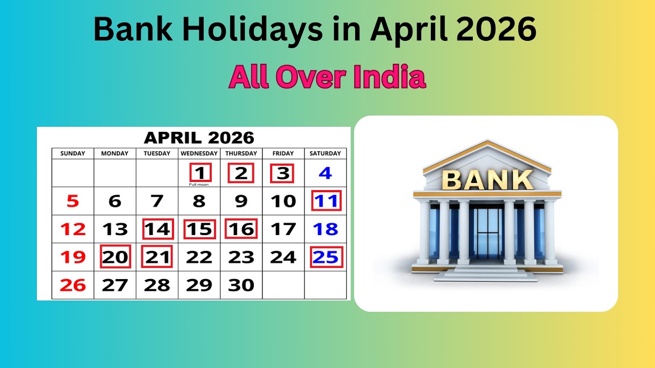 Bank Holidays in April 2026 #2026bankholidaycalendar #2026bankholidays #advayainfo