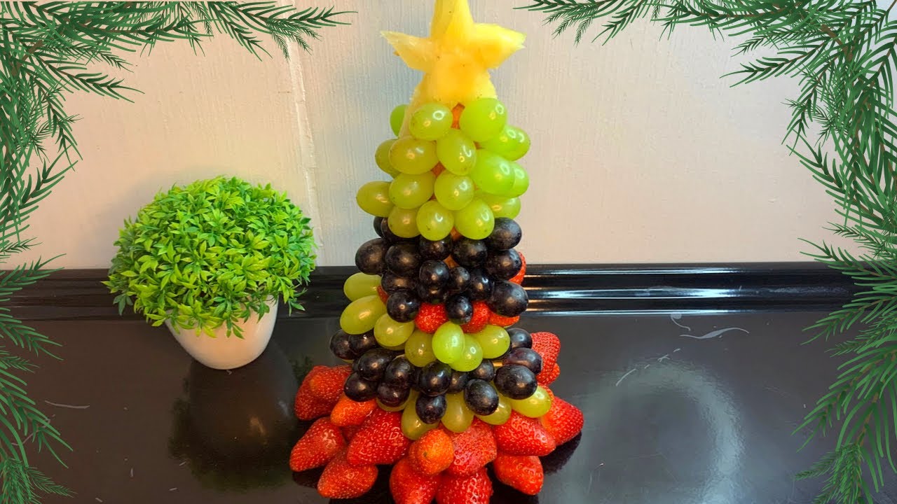 ÁRVORE DE NATAL COM FRUTAS 🍇 FÁCIL E LINDA!