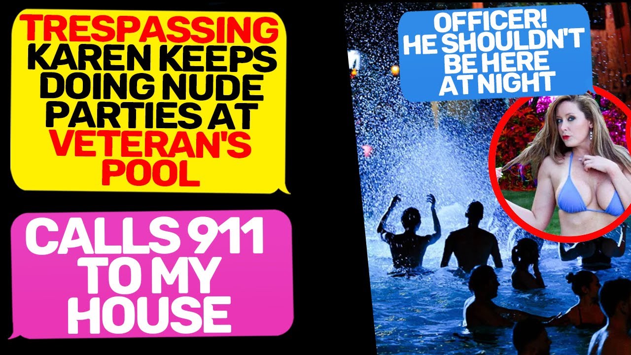 SMUG KAREN NEIGHBOR KEEPS USING MY POOL! Calls 911! Officer, I'm the Owner of Land r/EntitledPeople