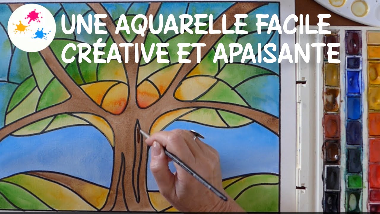 Une aquarelle facile, créative et apaisante
