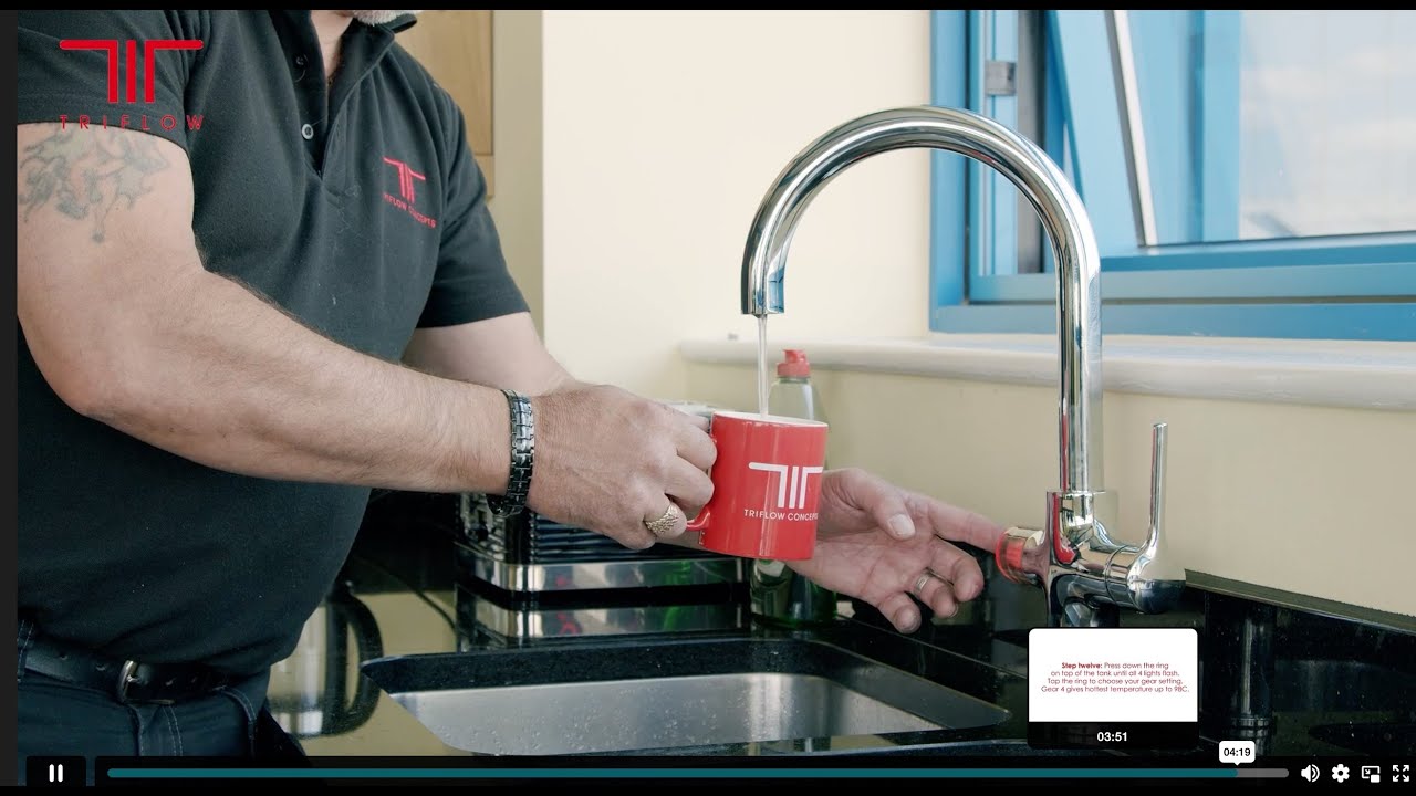 Triflow Hybrid Pro Filtered Boiling Water Tap.